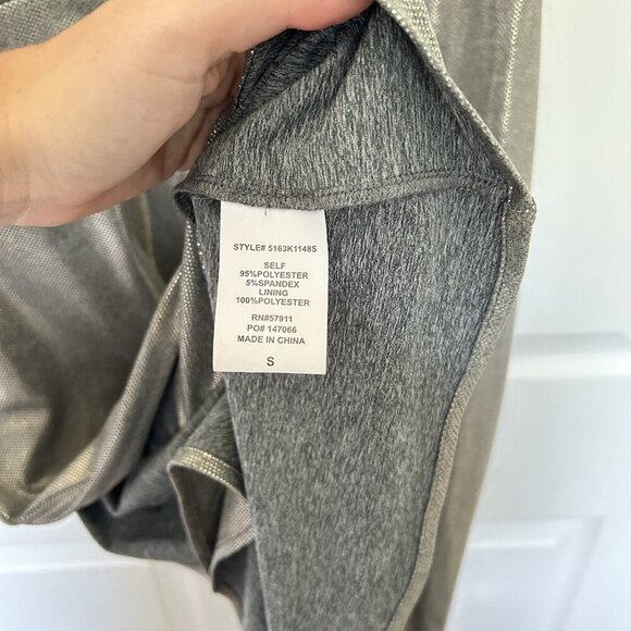 Nordstrom Superfoxx Silver Shine Slide Knot Slit Dress Womens Small Sleeveless - Picture 6 of 9